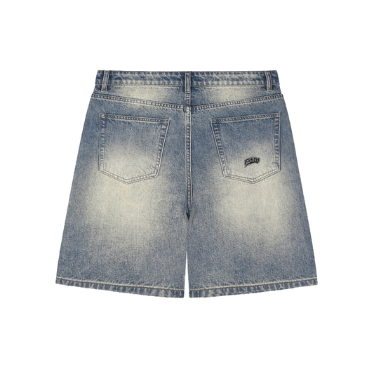 Faith Distressed Baggy Denim Shorts