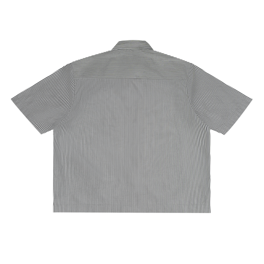 Oversized Vertical Stripe Boxy Shirt