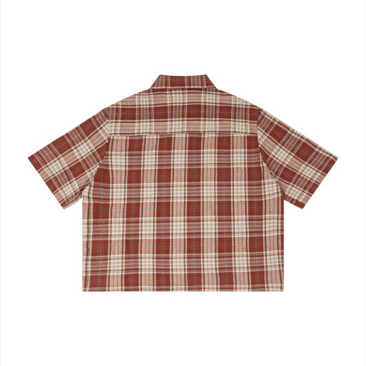 Faith Plaid Boxy Short Sleeve Shirt