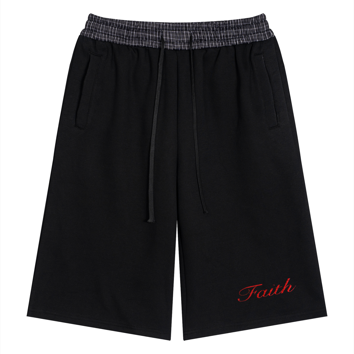 Faith Plaid Waistband Shorts