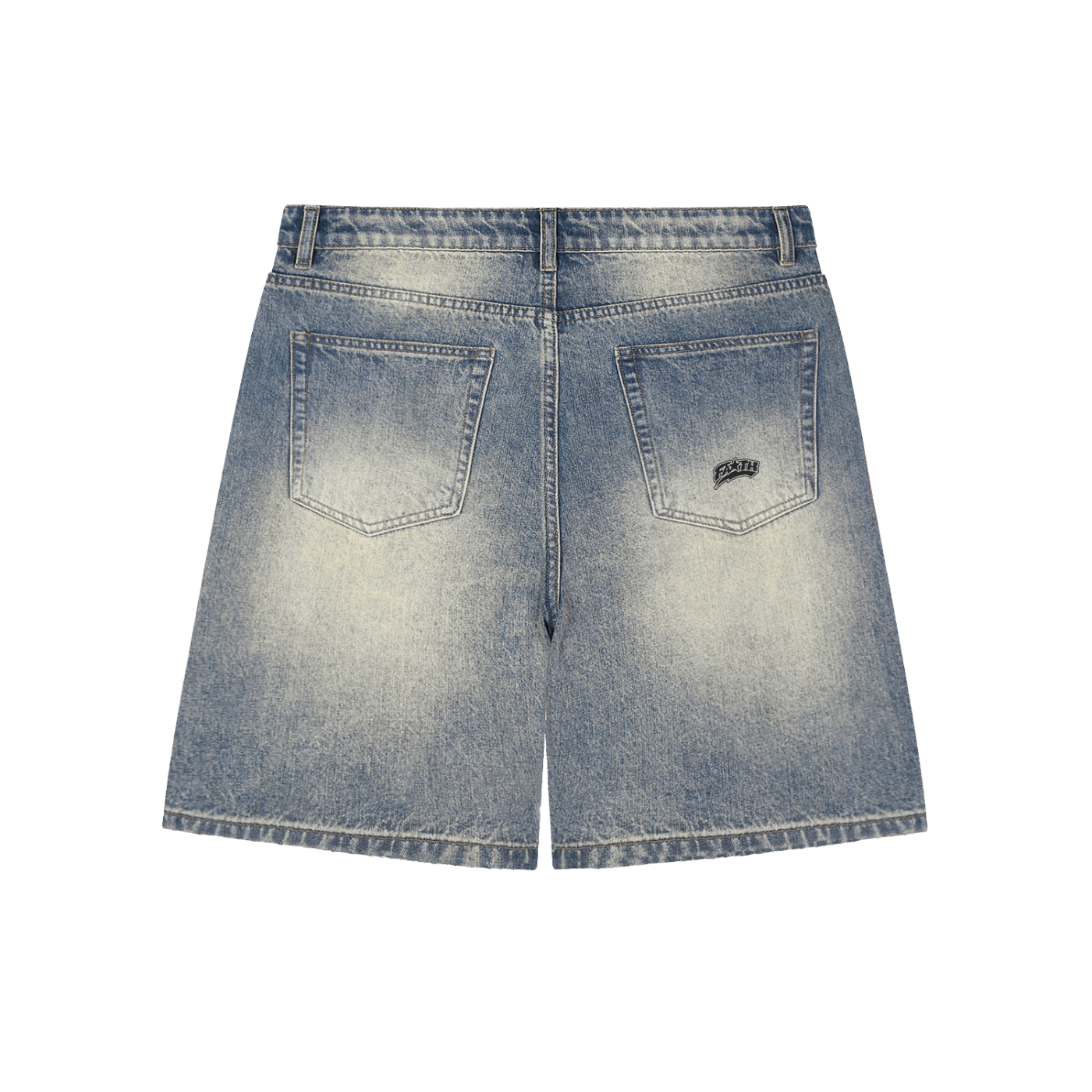 Faith Distressed Baggy Denim Shorts