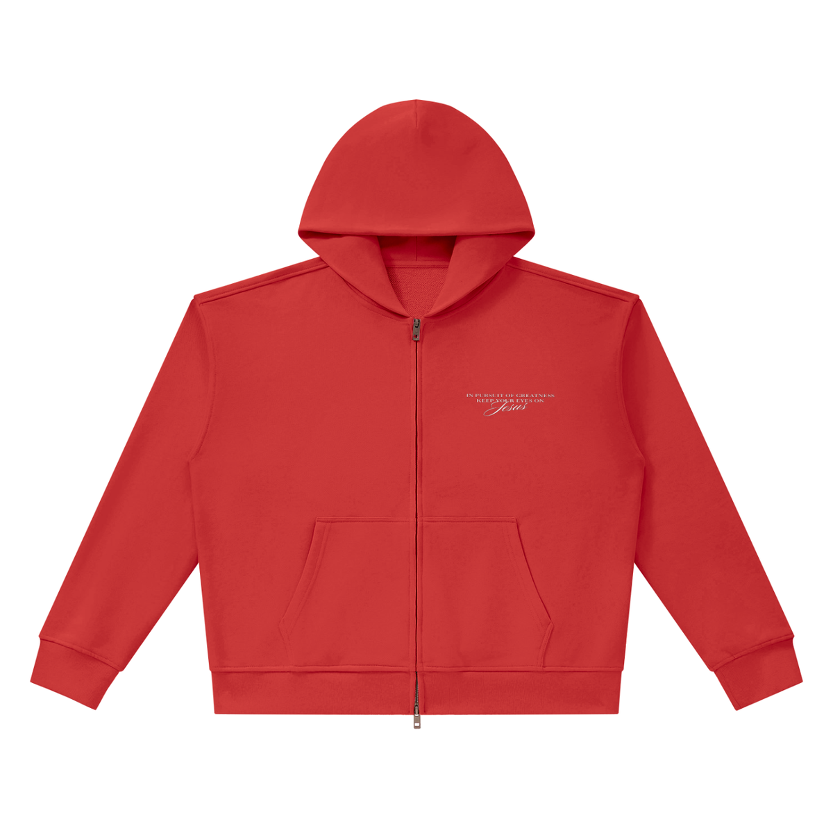 Unisex Heavyweight Full Zip Boxy Hoodie