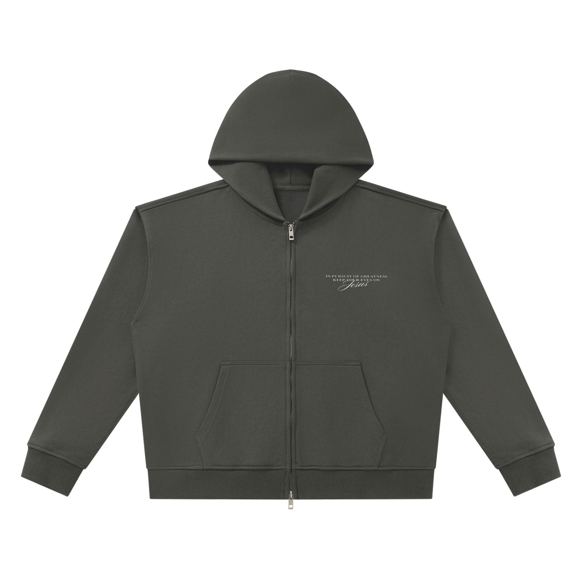 Unisex Heavyweight Full Zip Boxy Hoodie