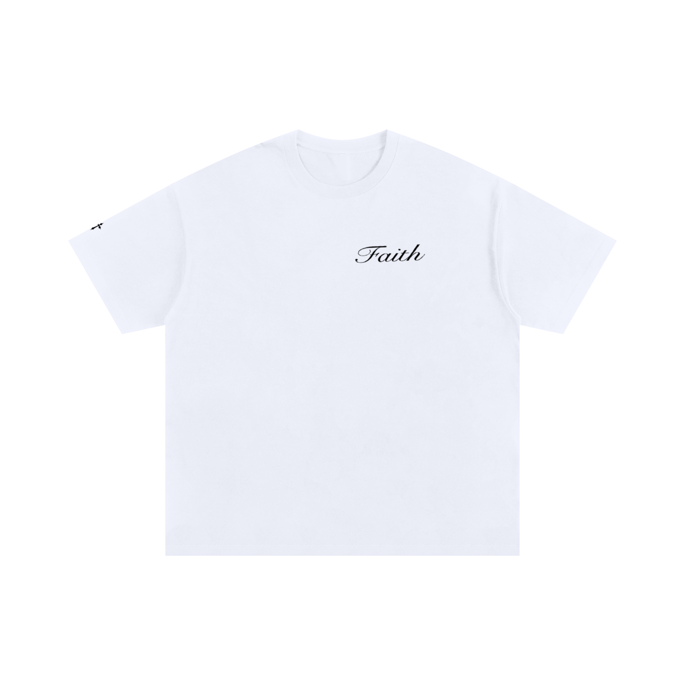 Walk by Faith Oversized Cotton T-Shirt