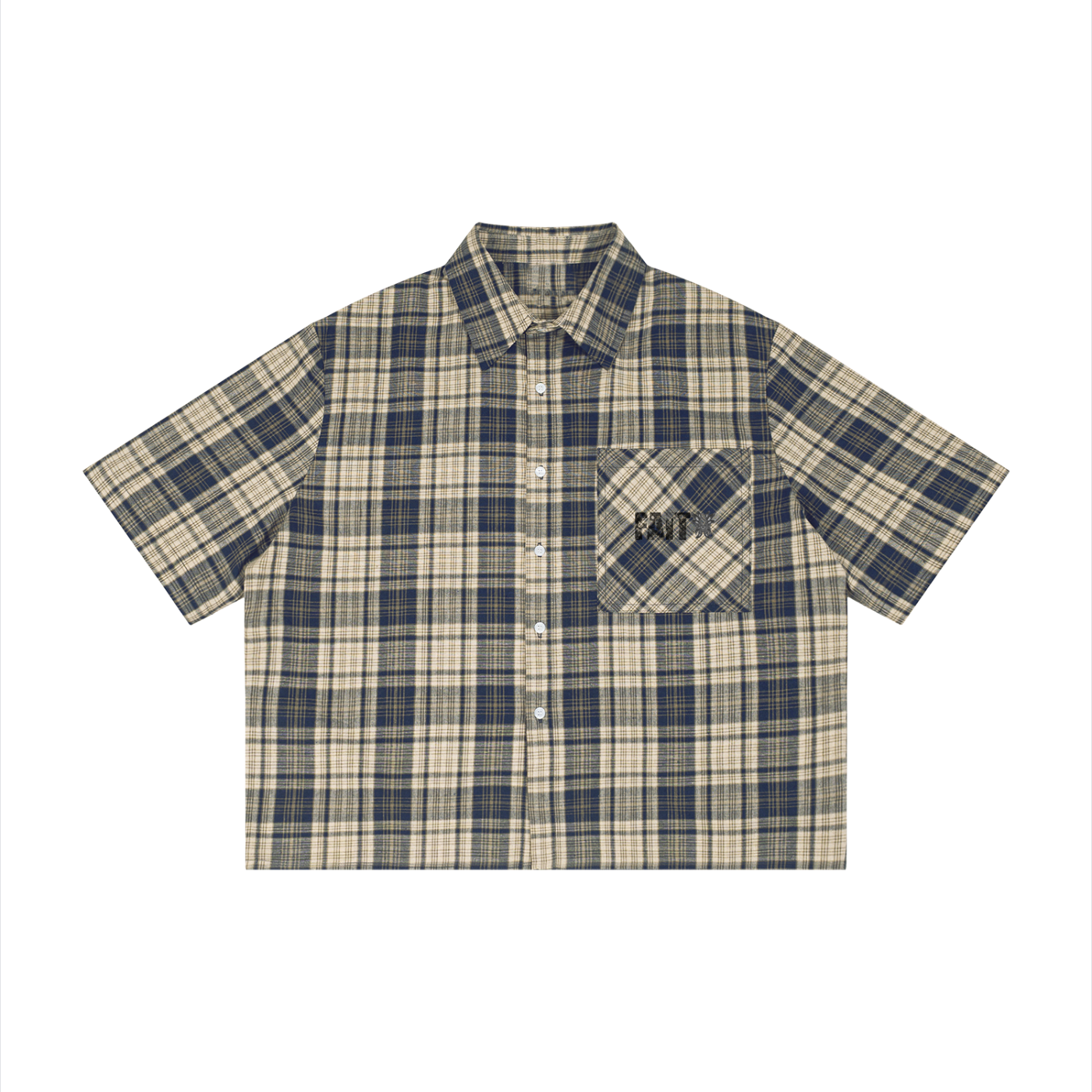 Faith Plaid Boxy Short Sleeve Shirt