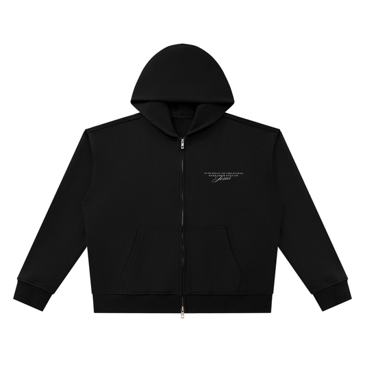 Unisex Heavyweight Full Zip Boxy Hoodie